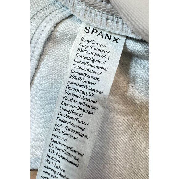 Spanx Womens Patterned Leggings Medium Gray & White Comfortable Stretch Fit - Picture 8 of 14